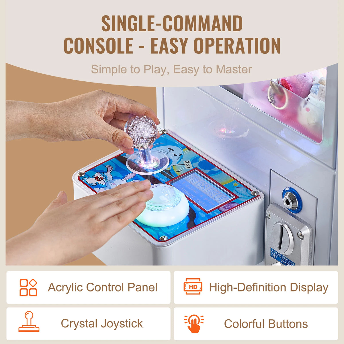 SucceBuy Arcade Claw Machine Prize Grabber Vending Game for Kids