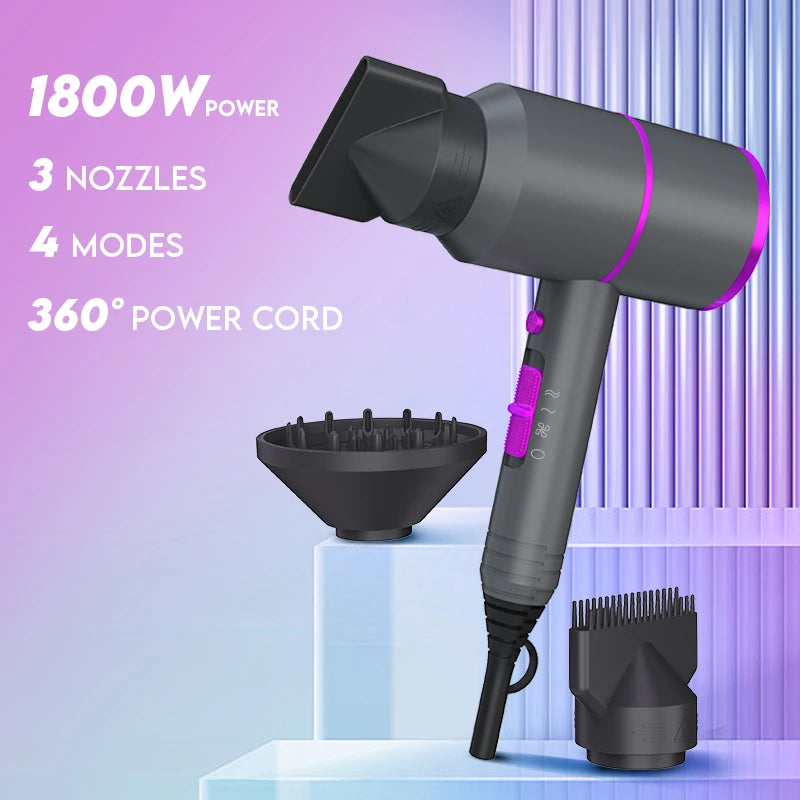 SeeCherish Professional Ionic Hair Dryer With Diffuser And Concentrator