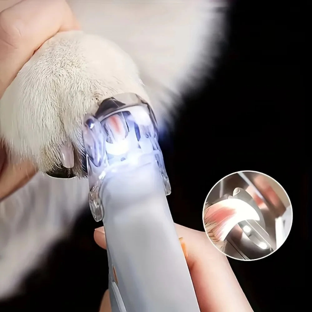 1 LED Pet Nail Clipper with Light, Cat and Dog Cleaning Scissors Provide Simple and Safe Beauty Care for Dogs and Cat Claws