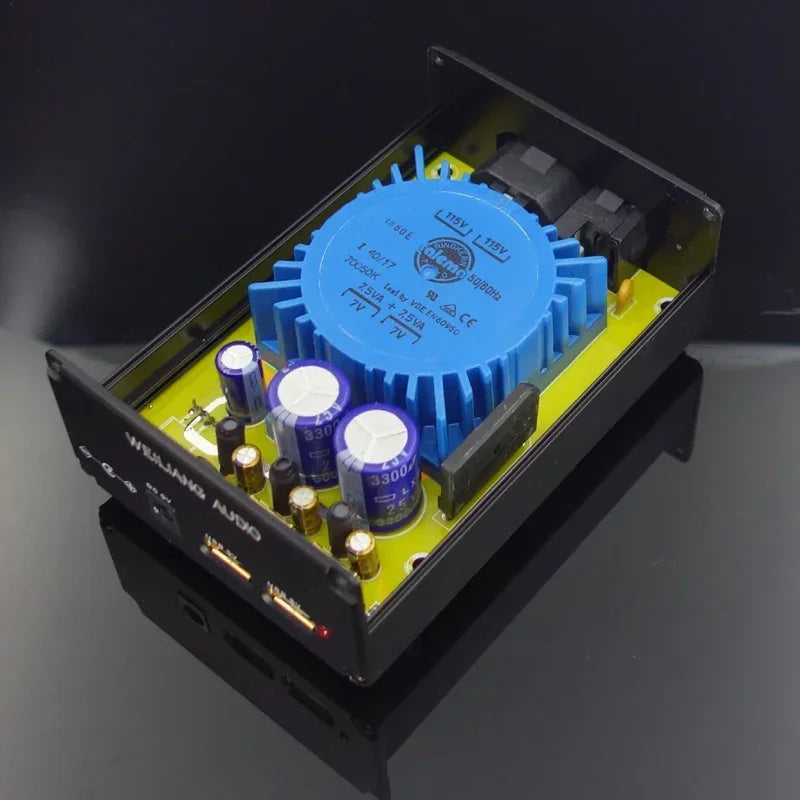 15W DC5V USB Audio Linear Power Supply for TALEMA LT1086CT CLC Filters DC5521 Low Noise CAS XMOS for DAC Headphone Amplifier