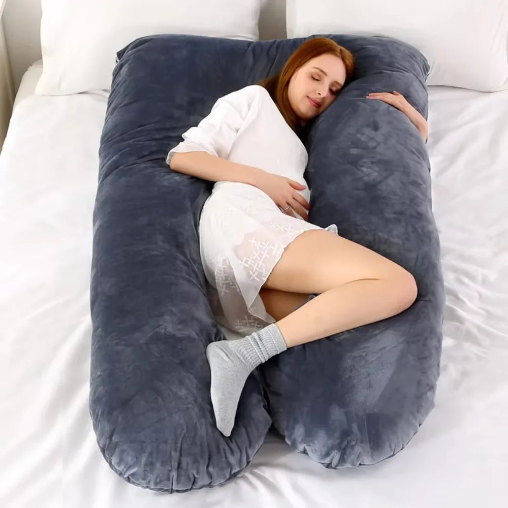 Pregnancy Pillow Soft Maternity Support Cushion for Sleeping Breastfeeding Body Pillow for Pregnant Women