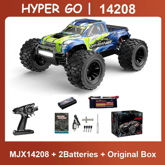 HYPER GO MJX 14207 14208 1/14 RC Car 41-53km/h Brushless 2.4G Remote Control 4WD Off-road High Speed RC Car Truck Hobby Toy