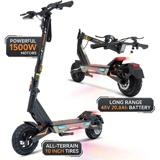 BIkydom 1500W Electric Scooter for Adults With Long Range Battery
