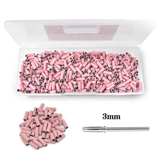 2000Pcs Mini Sanding Bands for Nail Drill 100/150/240 Grits for Acrylic Nails Gel Manicures and Pedicure