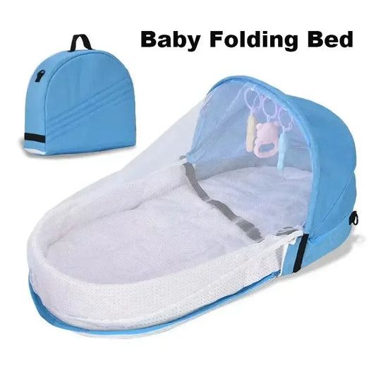 Portable Newborn Baby Bed Foldable Travel Bassinet With Anti Stress
