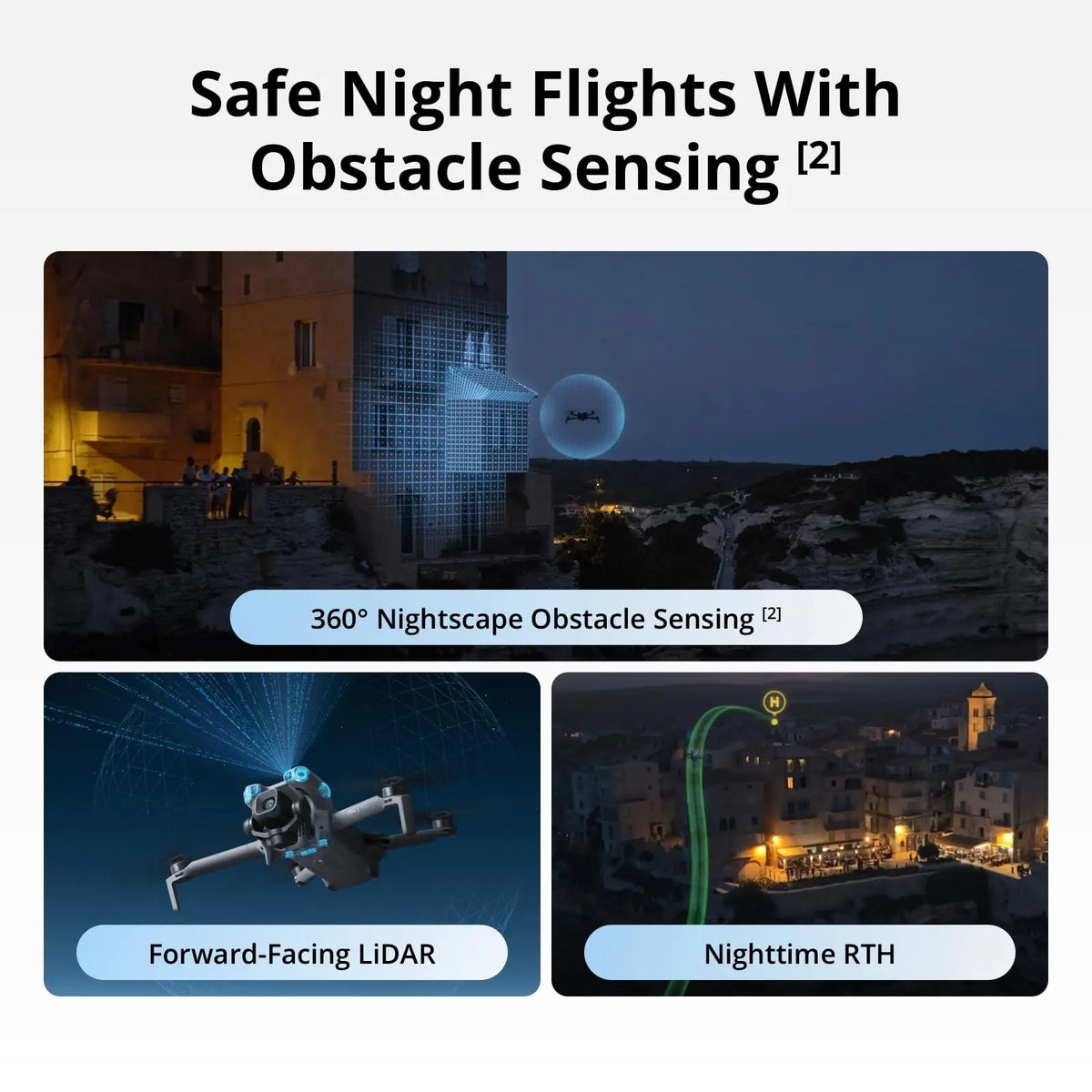 DJI Mini 5 Pro Fly More Combo Plus Drones With Camera Strobe Light & Charger & Cleaning Kit Mini Drones 4k Professional Omnidirectional Obstacle Sensing ActiveTrack