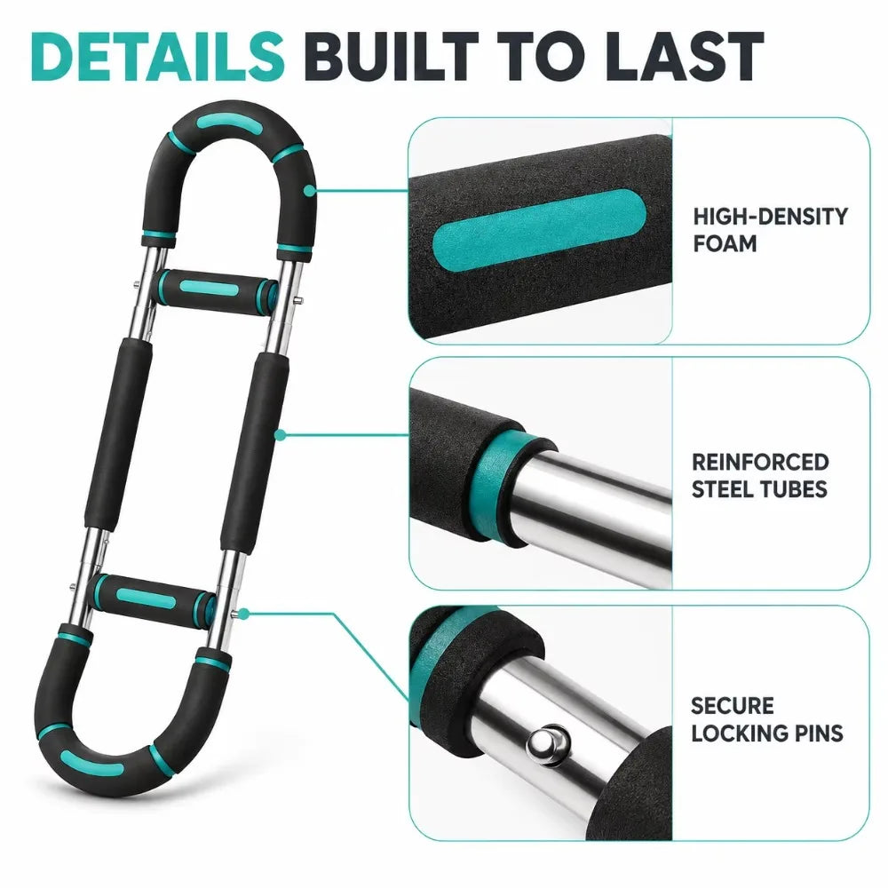Power Twister Arm Exerciser for Home Workout, Adjustable Chest Expander Shoulder Muscle Training Equipment, Portable Upper Body Strength Trainer for Office Gym