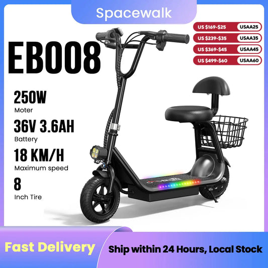EILLEO SPACEWALK Kids Electric Scooter With Bluetooth Speaker And Seat
