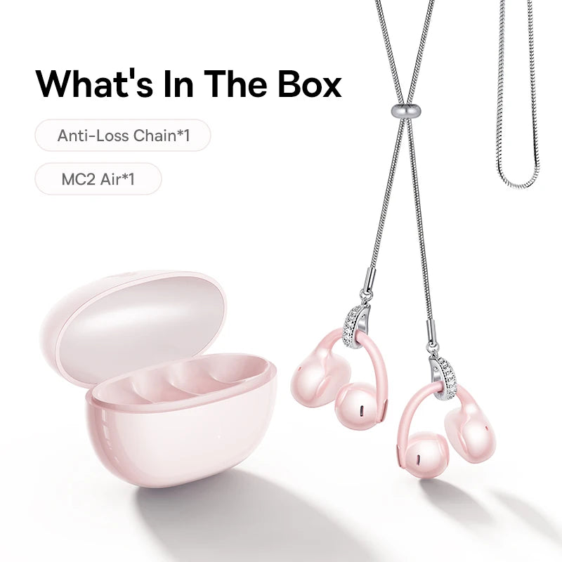 Baseus Bowie MC2 AIR Clip-on TWS Earbuds Ear Clips Wireless Earphones Bluetooth 6.0   Open Earrings 4 Mic ENC Sports Headphones