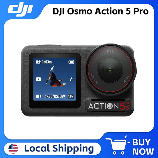 DJI Osmo Action 5 Pro 1/1.3-inch Sensor 4 hours Long Battery Life Robust Stabilization With 360° HorizonSteady Original in Stock