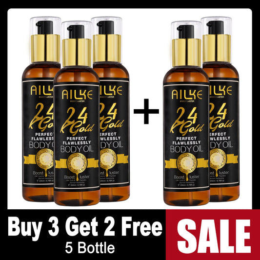 AILKE 24k Gold Whitening Range For All Skin Types, Remove Dark Spots, Wrinkles, Hyperpigmentation, Moisturizing, Hydration