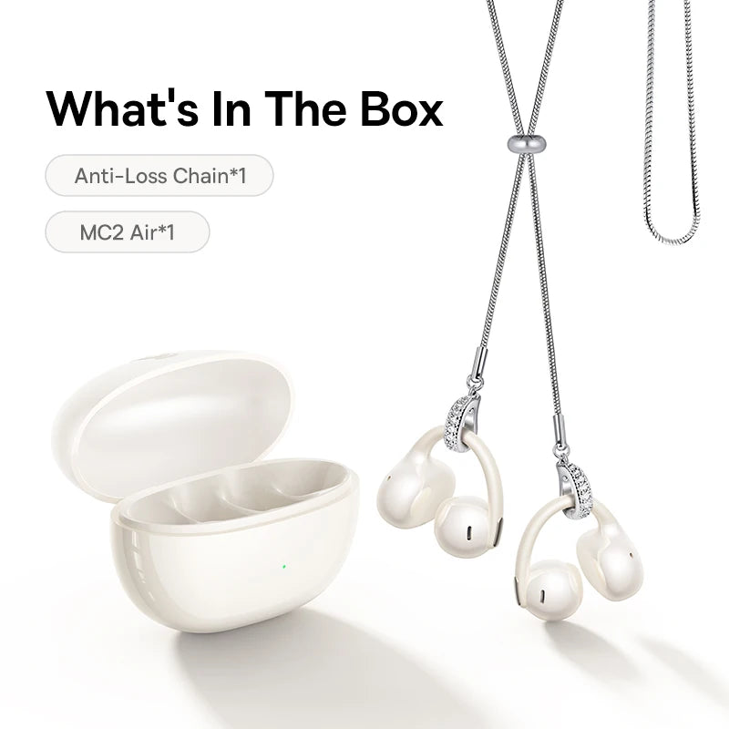 Baseus Bowie MC2 AIR Clip-on TWS Earbuds Ear Clips Wireless Earphones Bluetooth 6.0   Open Earrings 4 Mic ENC Sports Headphones