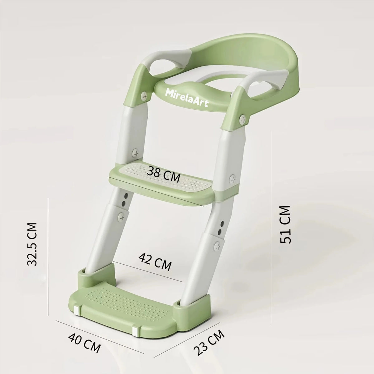 A Versatile Potty Training Chair That Includes Steps, Is Foldable, And Has Adjustable Height, Soft Padding, And Safety Features