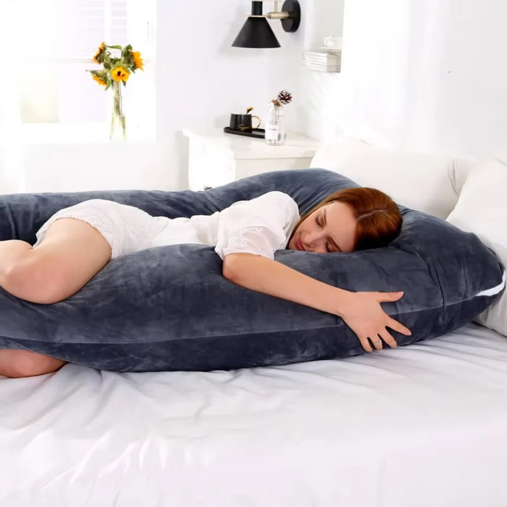 Pregnancy Pillow Soft Maternity Support Cushion for Sleeping Breastfeeding Body Pillow for Pregnant Women