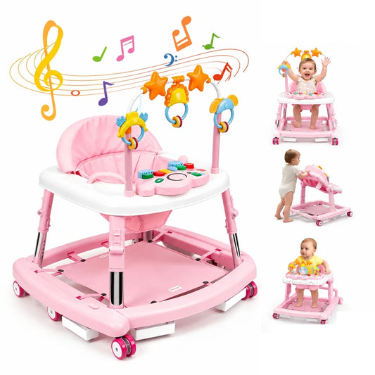 Foldable Five In One Baby Walker and Rocker for Toddlers